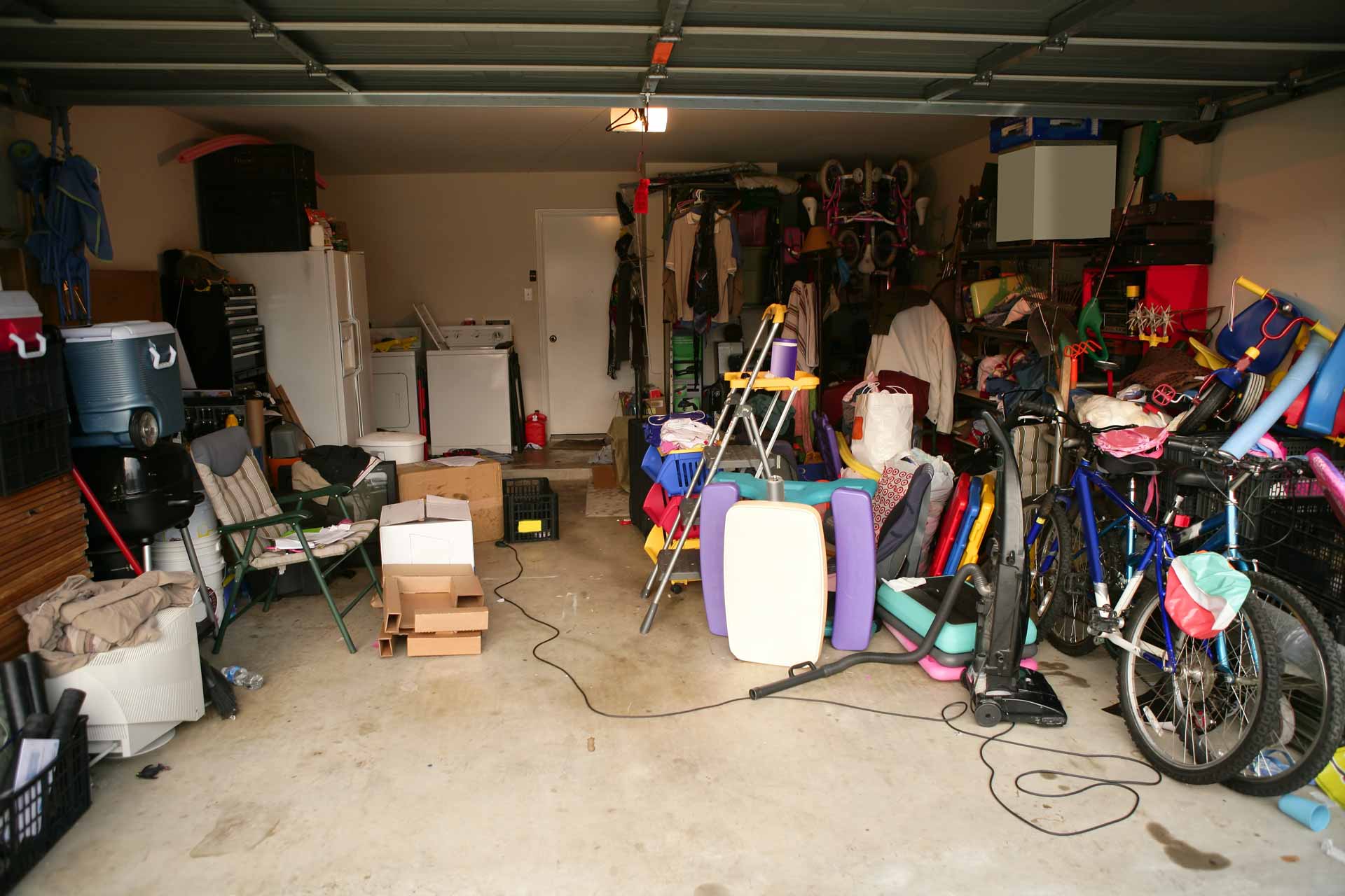 Garage full of old junk